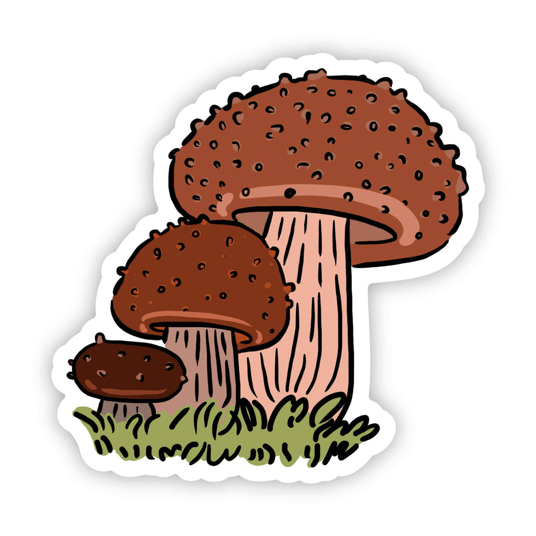 Tri-Mushroom Sticker