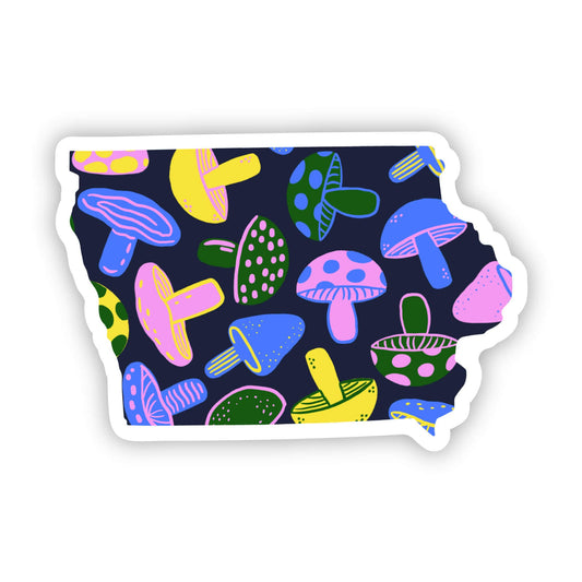 Iowa Sticker - Mushroom