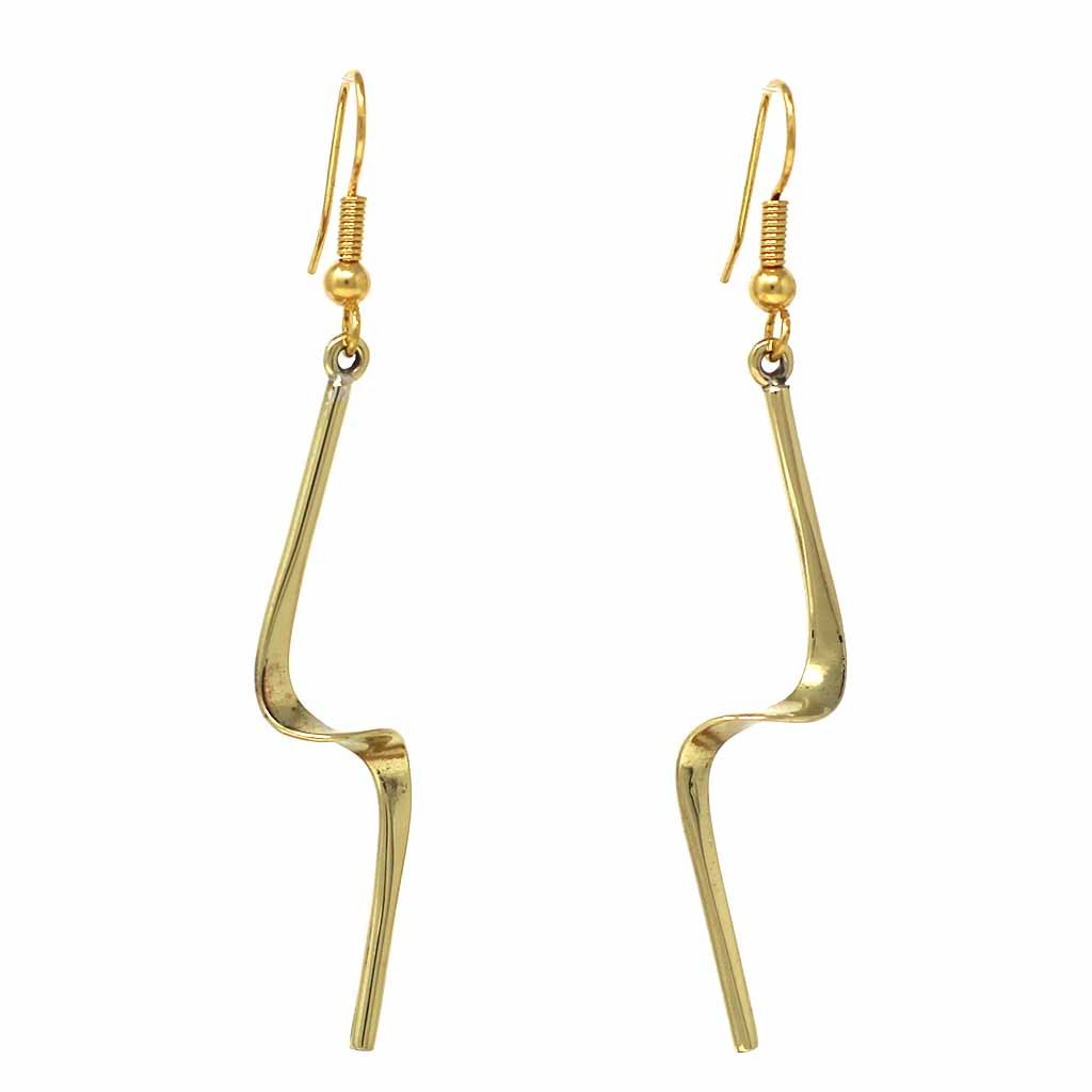Earrings - Lamai Brass
