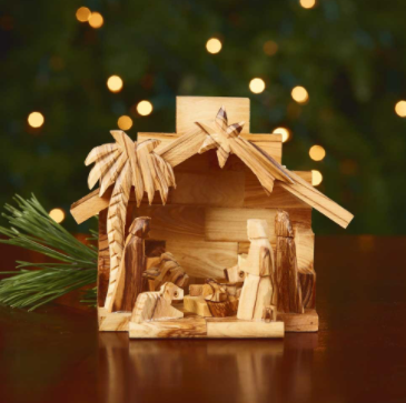 Olive Wood Creche