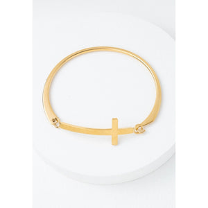 Faithfully Yours Cross Bracelet