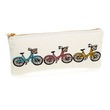 Load image into Gallery viewer, Bicycle Trio Zipper Pouch - Small
