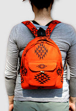 Load image into Gallery viewer, Backpack Small Cotton Blockprinted

