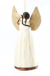 Sisal Angel Holiday Ornament