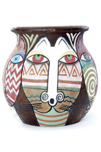 Load image into Gallery viewer, Classic African Ceramic Cat Pot
