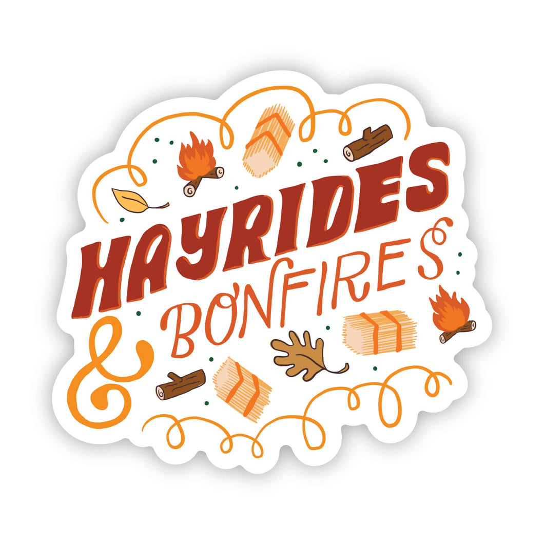 Hayride & Bonfires Sticker