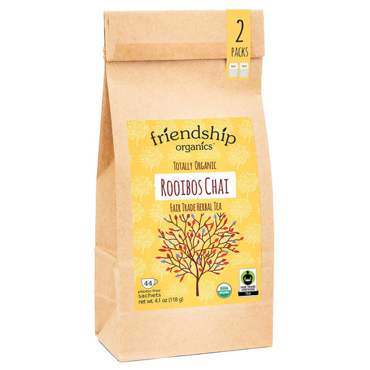 Rooibos Chai Herbal Tea, Organic and Fair Trade Certified Bag