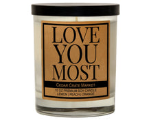 Load image into Gallery viewer, Love You Most | 100% Soy Wax Candle
