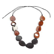 BLACK and RUST TAGUA NECKLACE