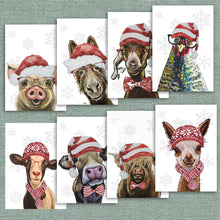 Load image into Gallery viewer, Cute Farm Animal Christmas Cards
