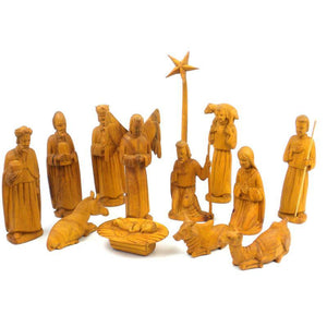Hand-carved Wood Nativity Set from Kenya