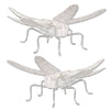 White Wood & Aluminum Dragonfly