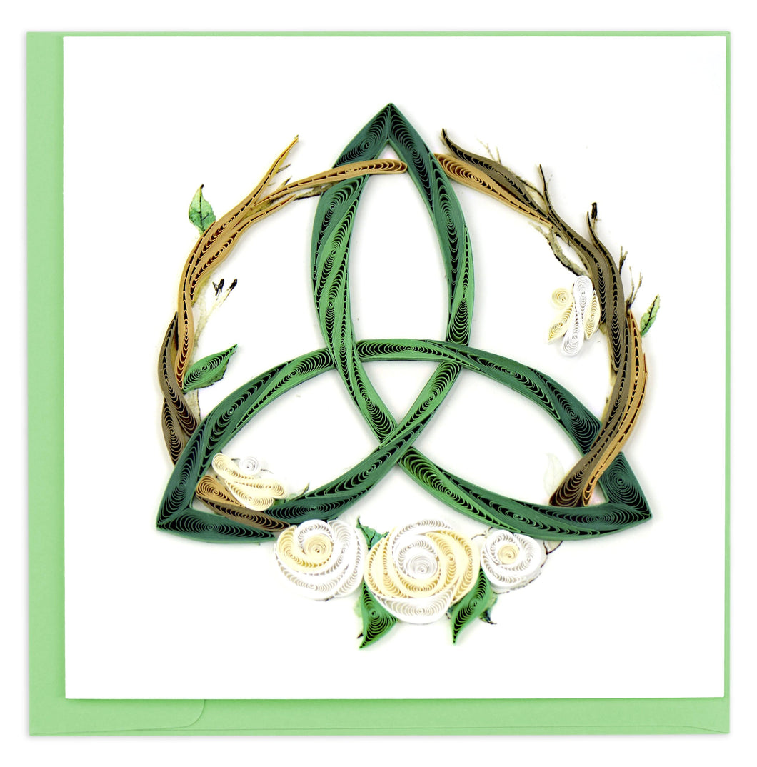 Quilled Celtic Trinity Knot Greeting Card