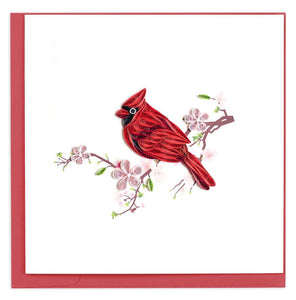 Quilled Cardinal Greeting Card