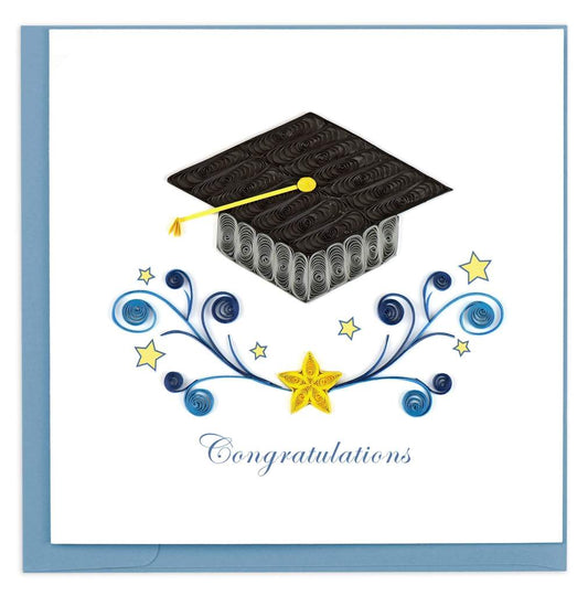 Quilled Graduation Congrats Greeting Card