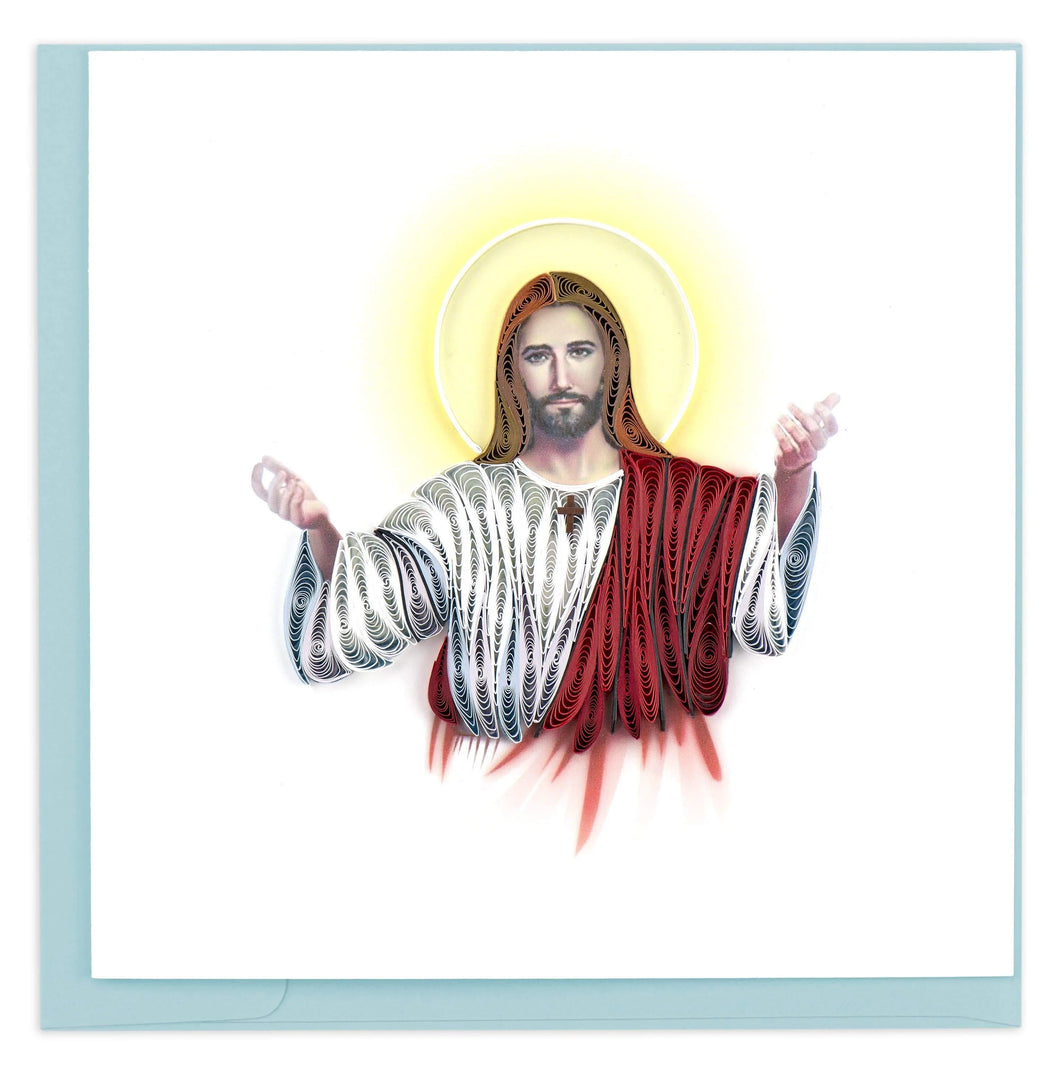Quilled Jesus Religious Card