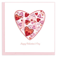 Quilled Valentine's Heart Greeting Card