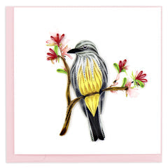 Quilled Western Kingbird Greeting Card