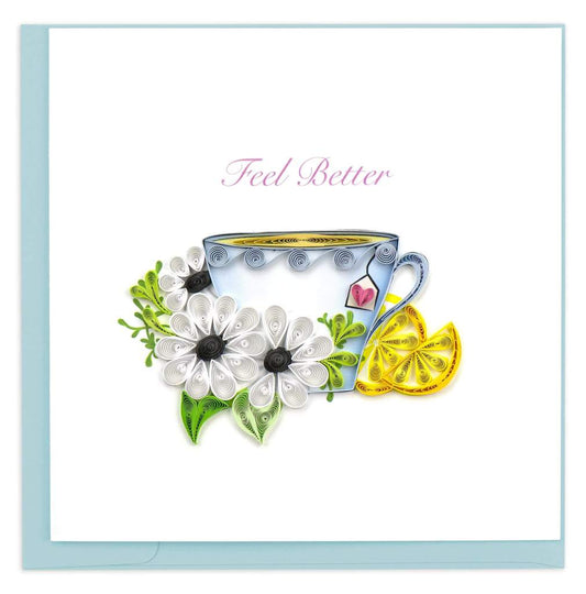 Quilled Feel Better Greeting Card