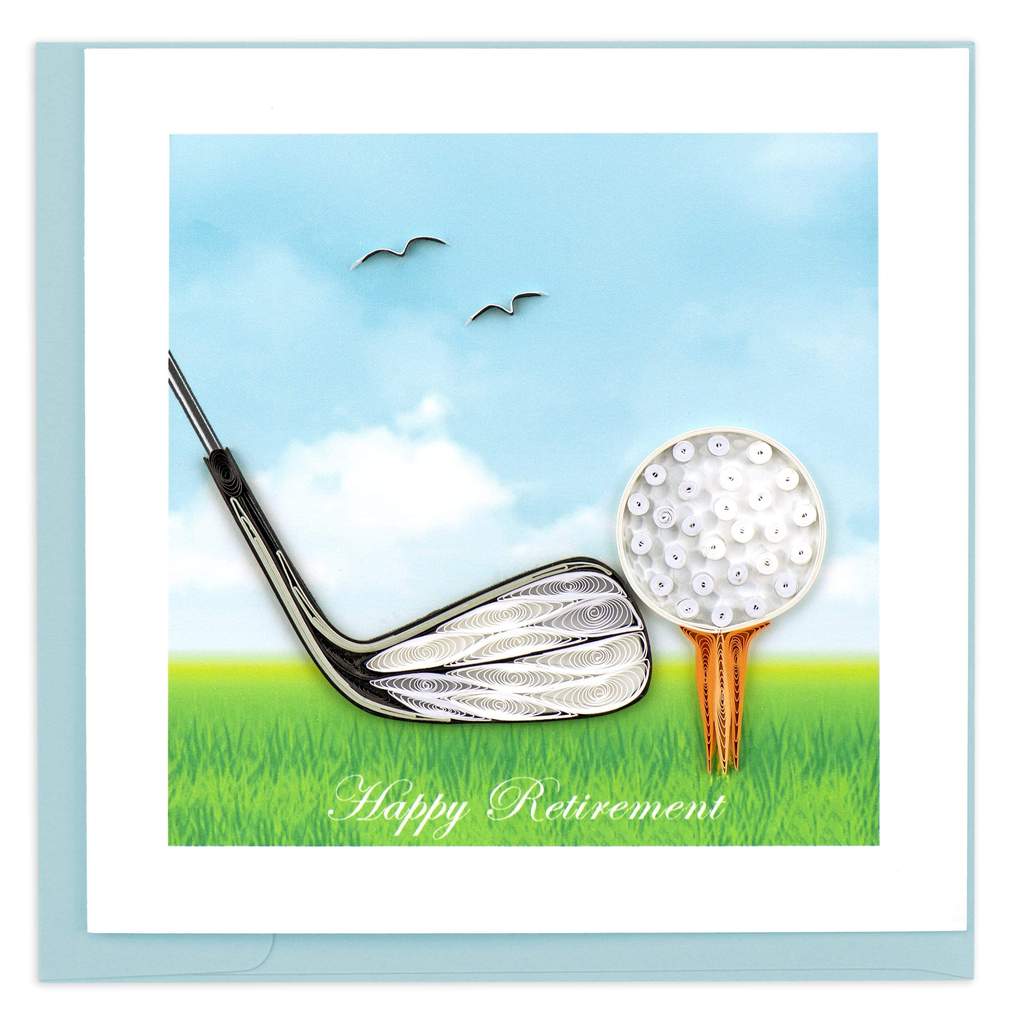 Quilled Happy Retirement Greeting Card