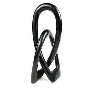 Wedding Eternity Knot - Black - 6 "