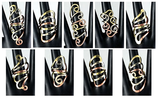 Married-metal Rings Art Nouveau