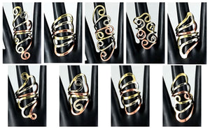 Married-metal Rings Art Nouveau