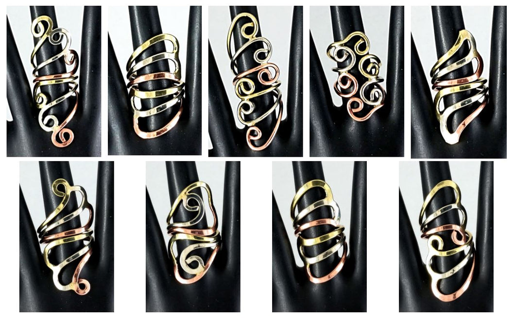Married-metal Rings Art Nouveau