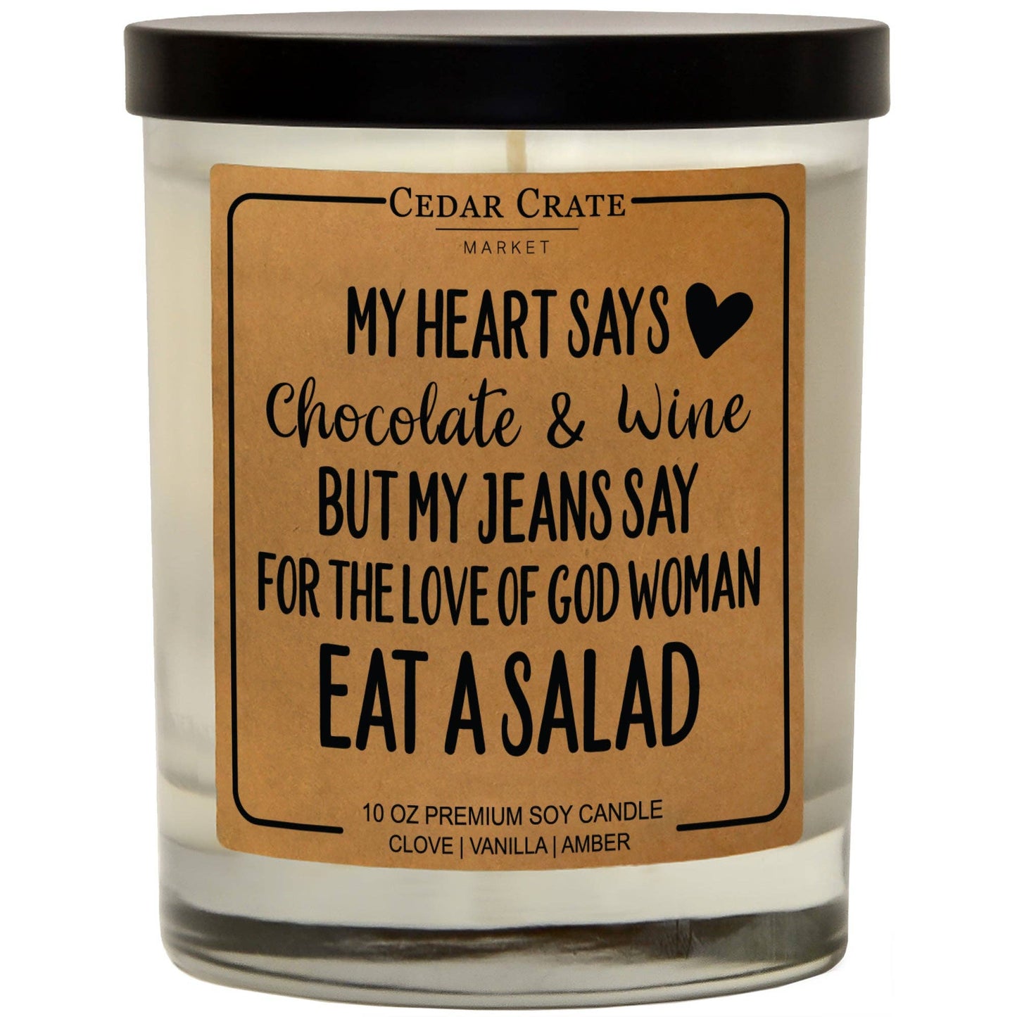 My Heart Says Chocolate & Wine | 100% Soy Wax Candle