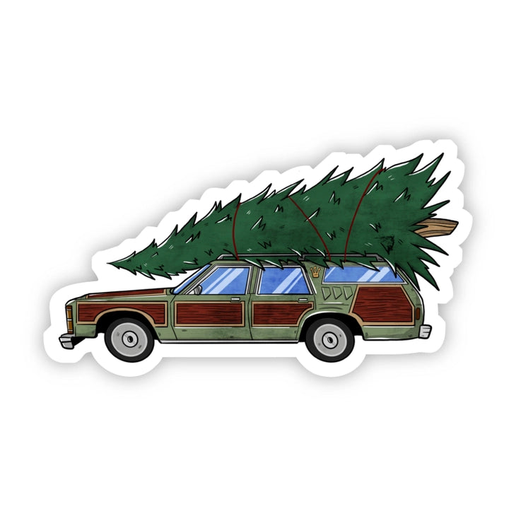 Christmas Tree on a Station Wagon