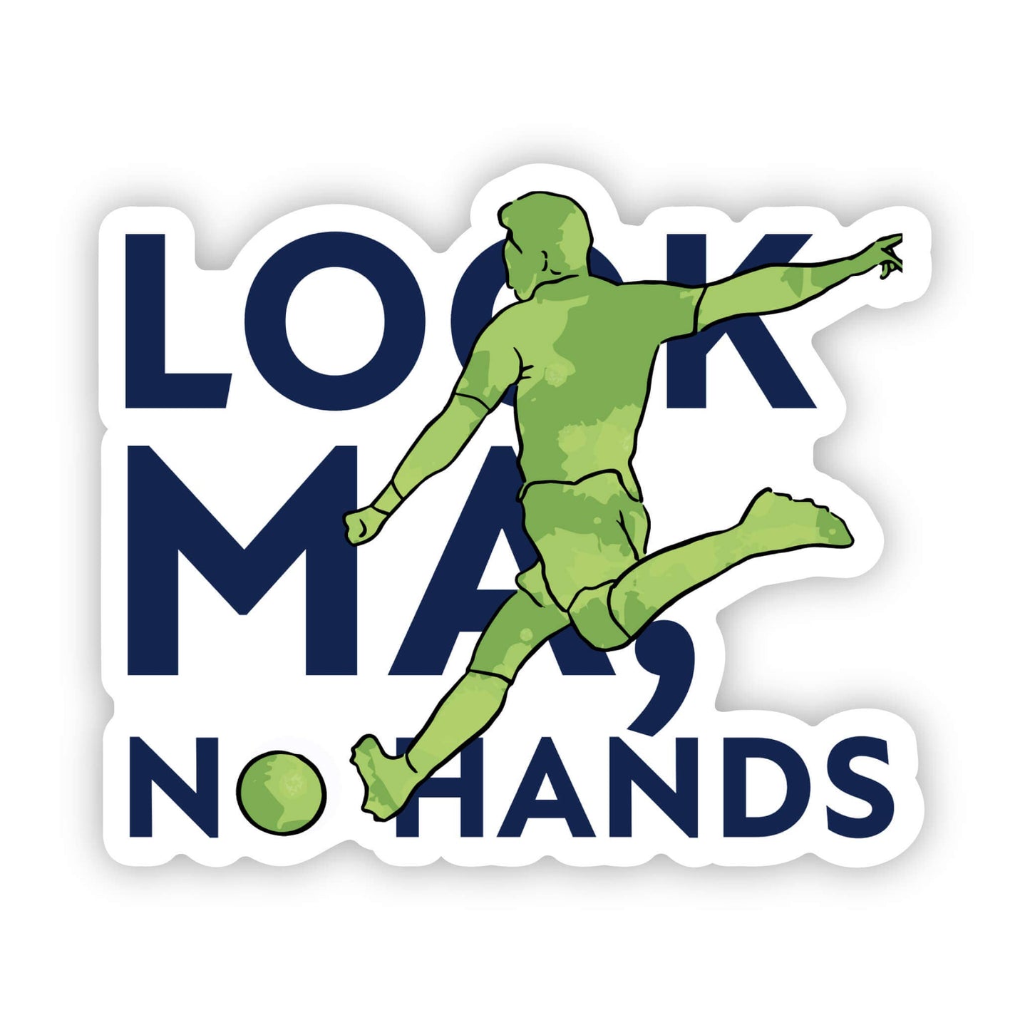 DNR Male "Look Ma, No Hands" Sticker