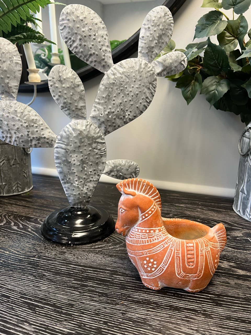 Cement Pony Planter