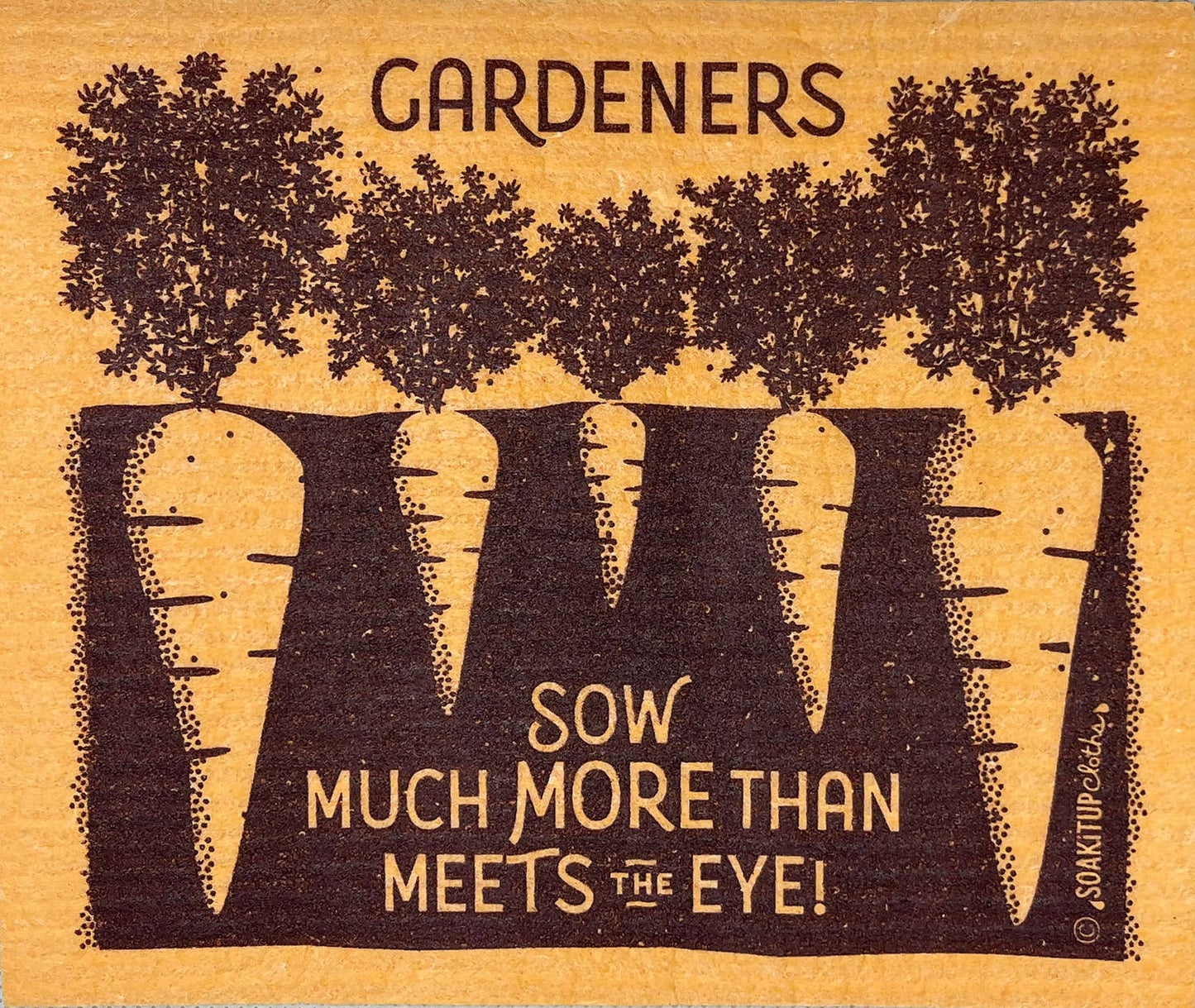 Dishcloth Gardeners Sow Much More Than Meets the Eye Orange