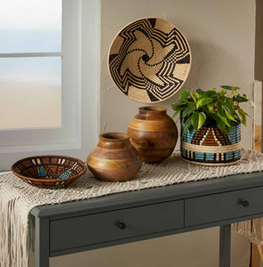 Black Swirl Basket