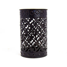 Load image into Gallery viewer, Hand Stamped Metal Lattice Votive
