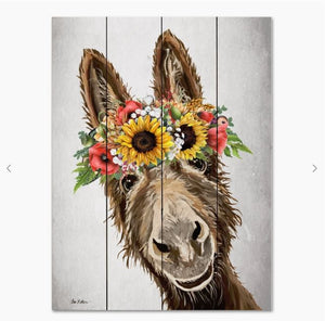 Donkey Raymond Sunflowers Pallet