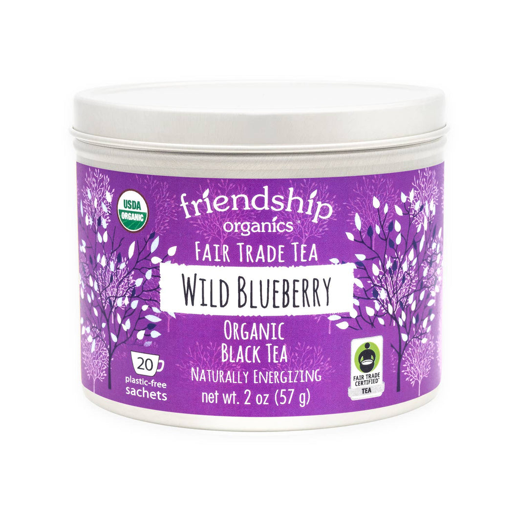 Blueberry Tea, Organic and Fair Trade Certified Tin