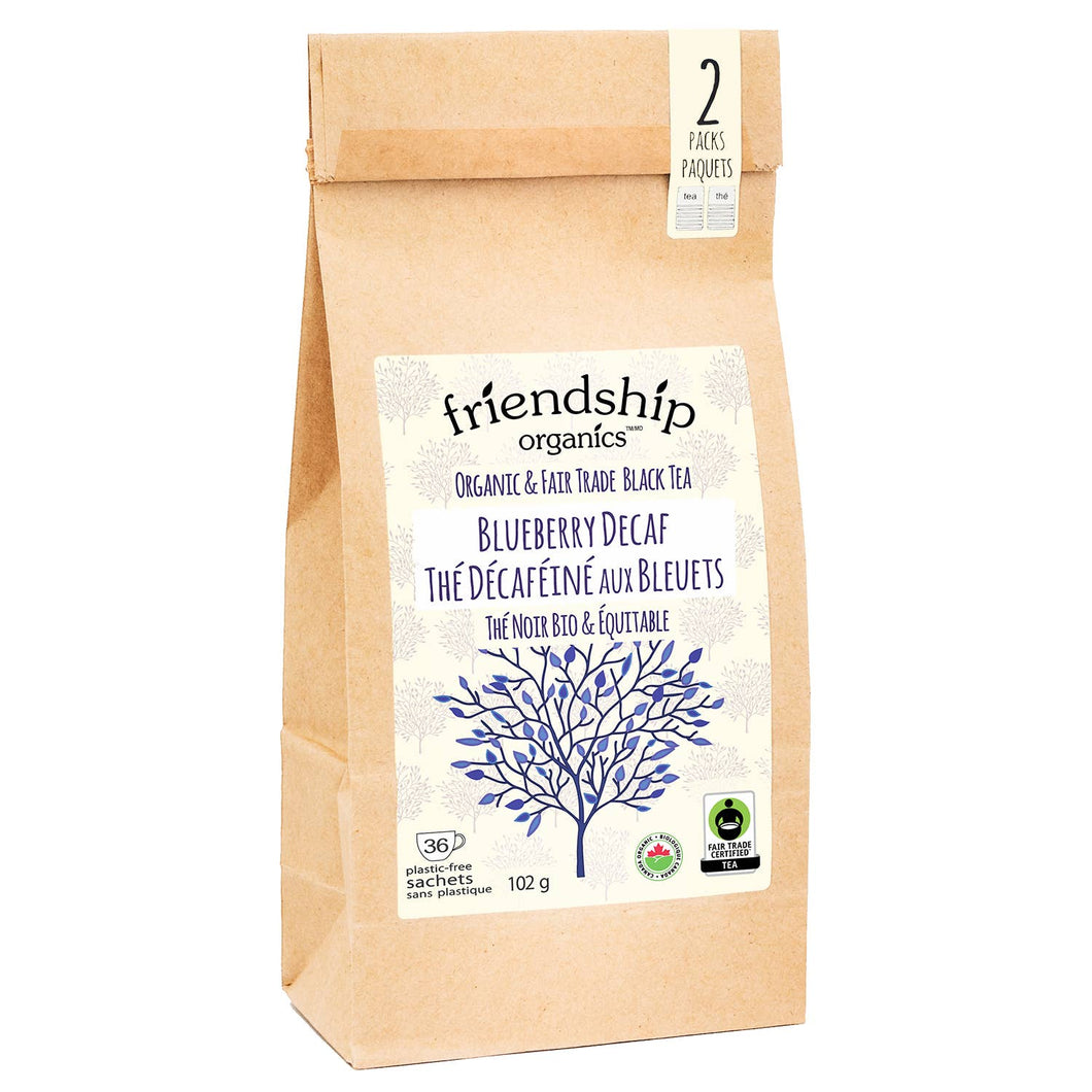 Blueberry Decaf Tea, Organic and Fair Trade Certified bag