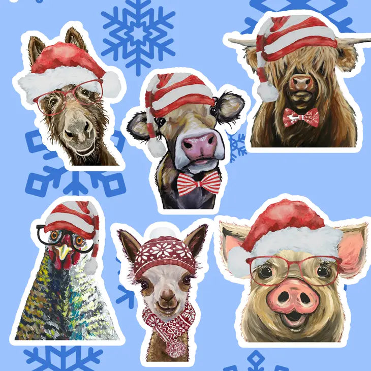 Christmas Animal Sticker Bundle