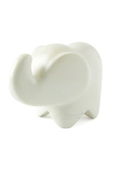 White Soapstone Abstract Elephant