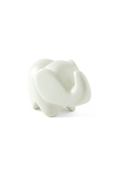 White Soapstone Abstract Elephant