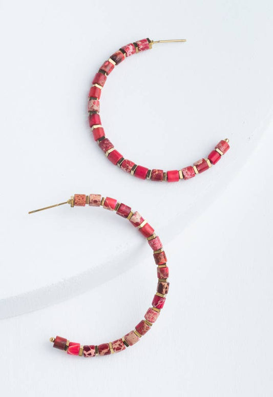 Your New Favorite Hoops in Scarlet