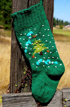 Load image into Gallery viewer, Hand Knit Christmas Stocking
