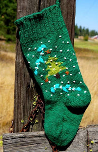 Hand Knit Christmas Stocking