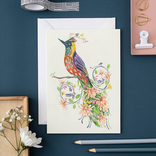 Extra fancy bird of paradise Card