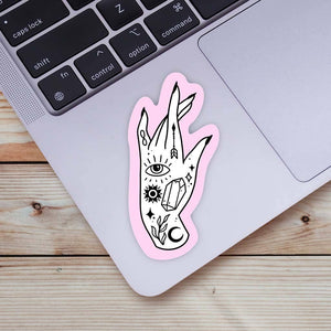 Mystic Hand Sticker - Pink