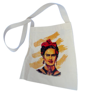 Canvas Silk Screened Frida Kahlo Tote Style 2