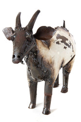 Large Recycled Metal African Farm Goat