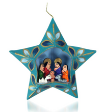 Load image into Gallery viewer, Blue Star Nativity Ornament
