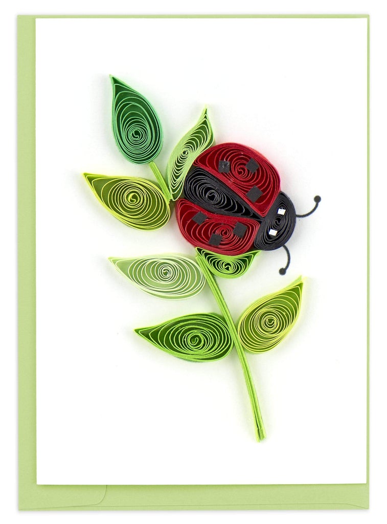 Quilled Ladybug Gift Enclosure Mini Card